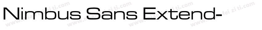 Nimbus Sans Extend字体转换